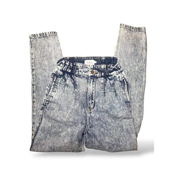 Böhme High Rise Acid Wash Paperbag Jeans Size 24 | Vintage Mom Fit Denim - Picture 5 of 8